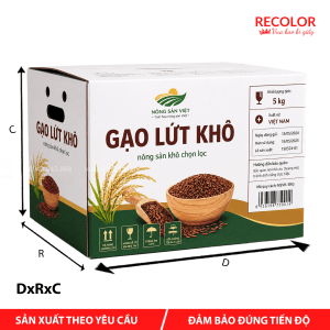 Thùng carton đựng gạo lứt khô - TCP042