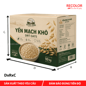 Thùng carton đựng yến mạch khô - TCP048