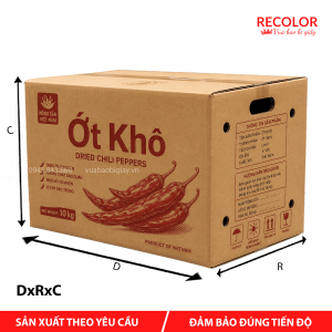 Thùng carton đựng ớt khô TCP066