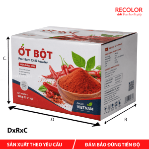 Thùng carton đựng ớt bột TCP067