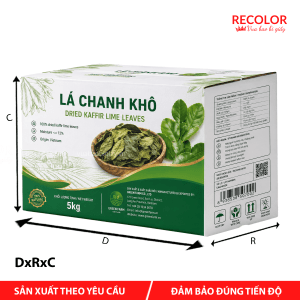 Thùng carton đựng lá chanh khô - TCP068