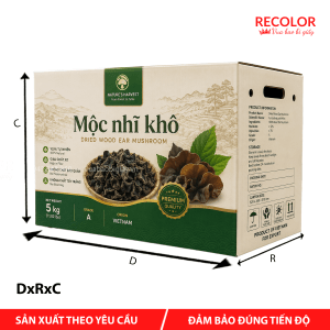 Thùng carton đựng mộc nhĩ khô