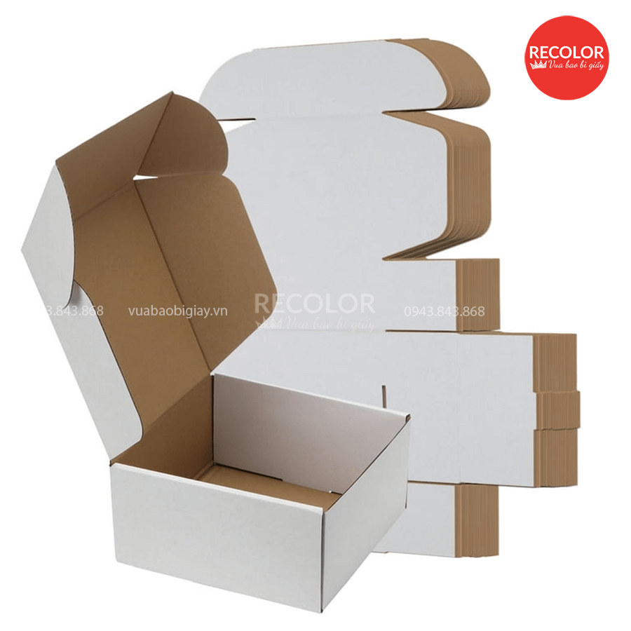 Hộp carton đựng quần áo số lượng lớn, giá tốt, in ấn theo yêu cầu 4 Hộp carton nắp gài đựng quần áo