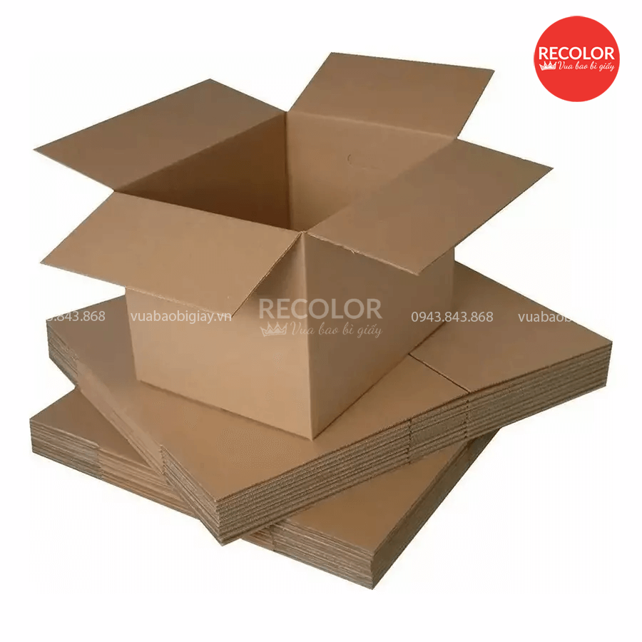 Hộp carton đóng hàng Shopee, ship COD, shop online số lượng lớn giá tốt 6 Hộp carton nắp chồm đóng hàng online