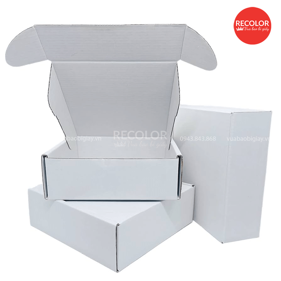 Hộp carton đựng quần áo số lượng lớn, giá tốt, in ấn theo yêu cầu 2 Quy cách hộp carton đựng quần áo tại RECOLOR