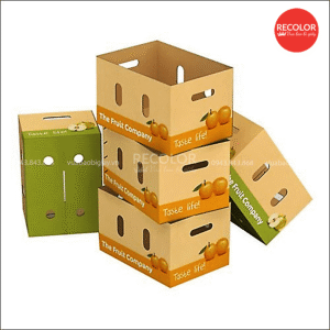 Thùng carton đựng trái cây có lỗ thông hơi