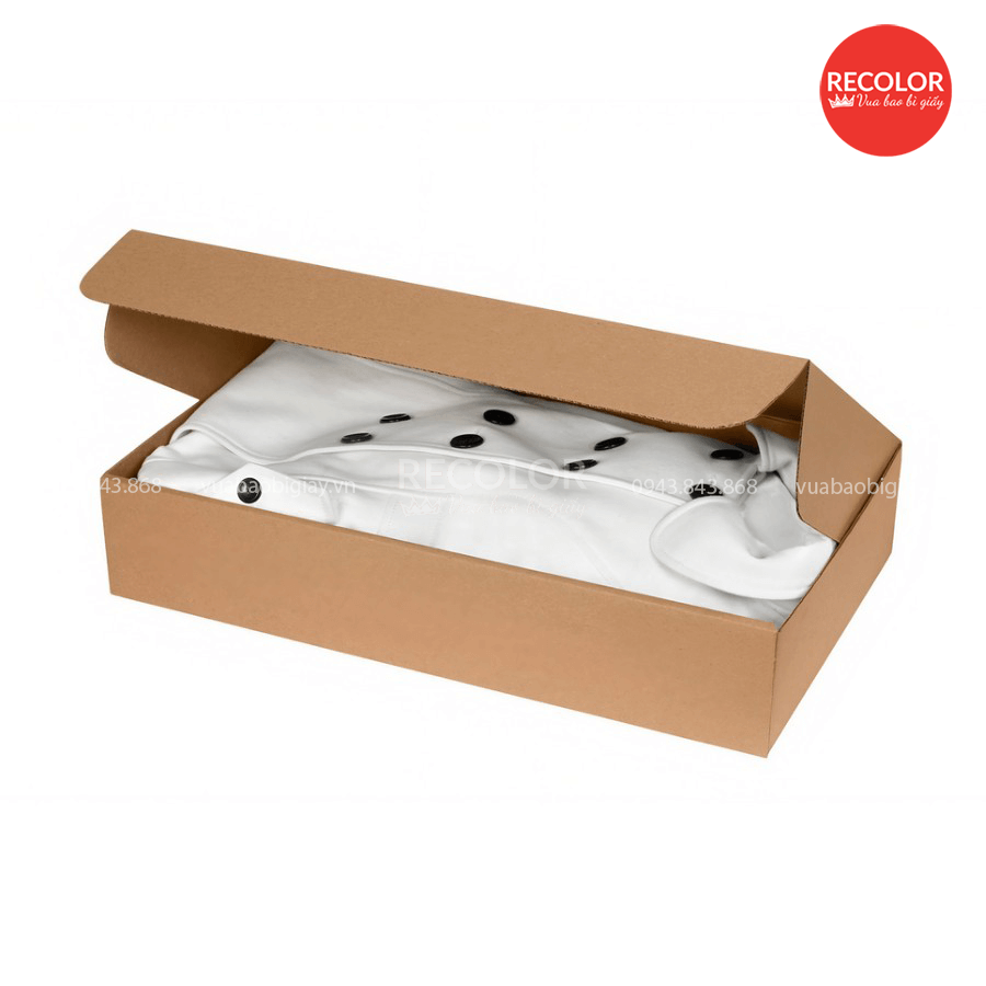 Hộp carton đựng quần áo số lượng lớn, giá tốt, in ấn theo yêu cầu 6 Kích thước hộp carton đựng quần áo phổ biến