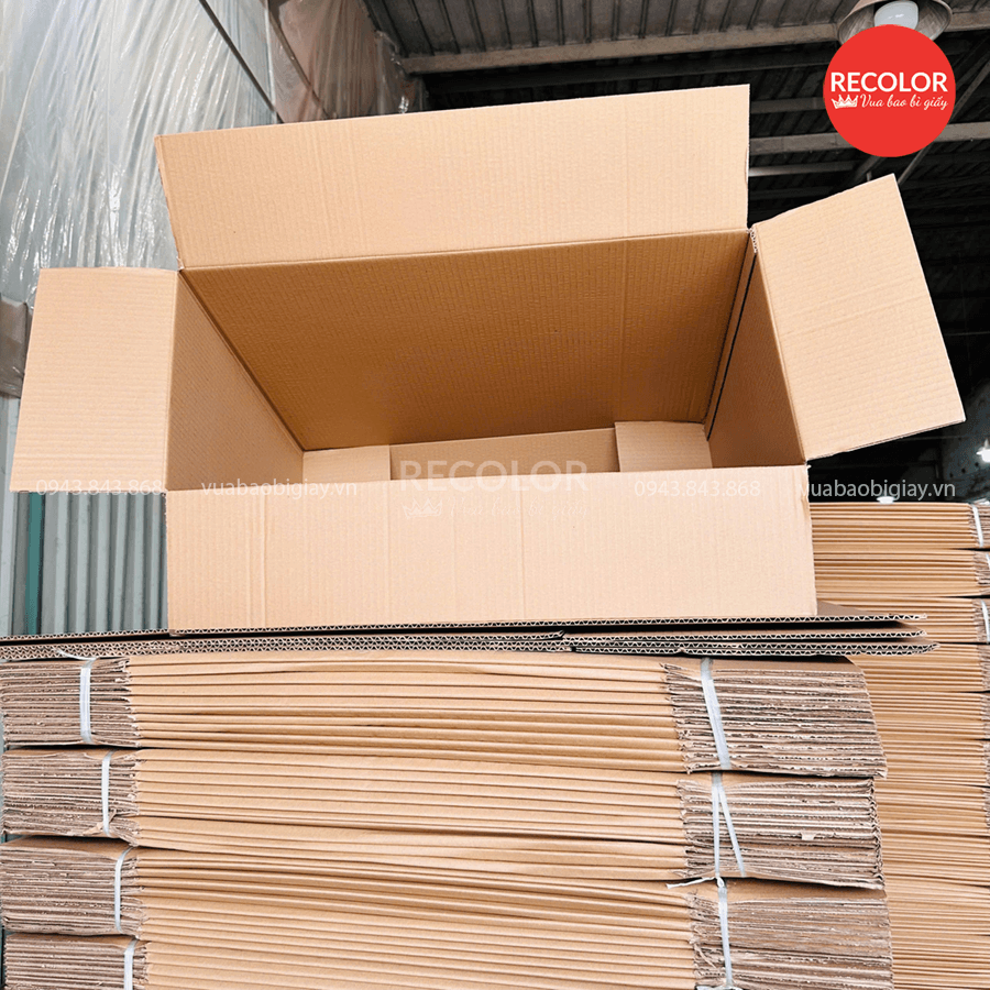 Cấu tạo thùng carton lớn 3 lớp 68x30x50