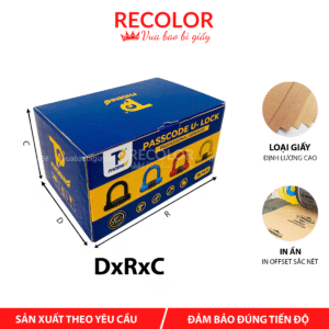 Hộp carton sóng nắp gài HCP002