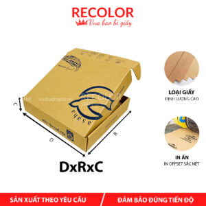 Hộp carton sóng nắp gài in offset HCP007