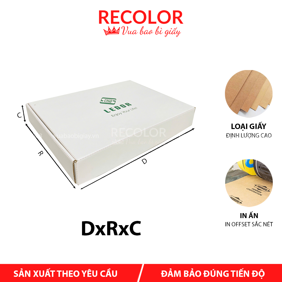 Hộp carton sóng nắp gài HCP037