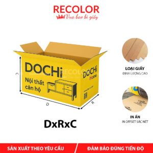 Thùng carton đựng đồ nội thất in offset