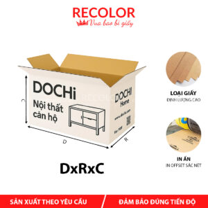 Thùng carton đựng nội thất in offset