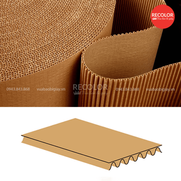 Cấu tạo giấy carton 2 lớp