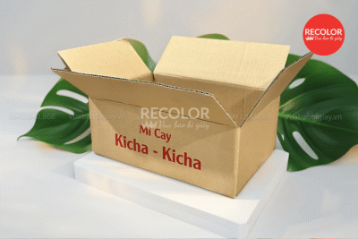 Thùng carton in logo thương hiệu theo yêu cầu giá tốt