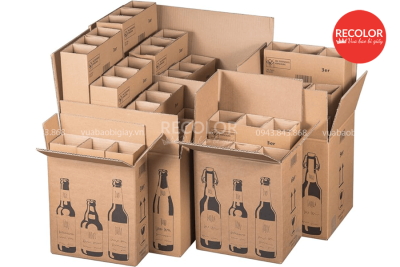Thùng carton đựng bia chất lượng, sản xuất và in ấn số lượng lớn