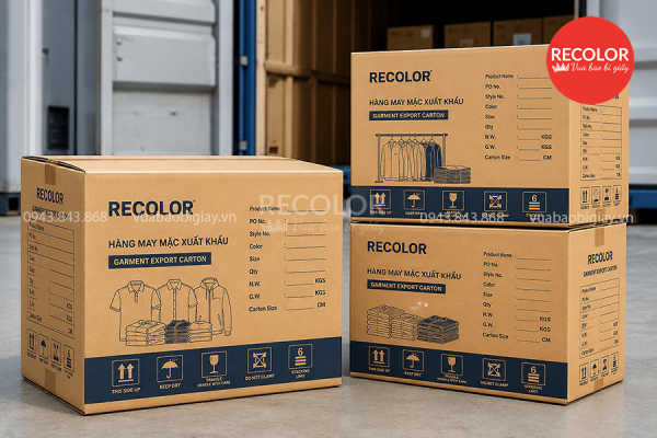 Thùng carton đựng hàng may mặc xuất khẩu đạt chuẩn, bền chắc 4 Đối với doanh nghiệp xuất khẩu hàng may mặc