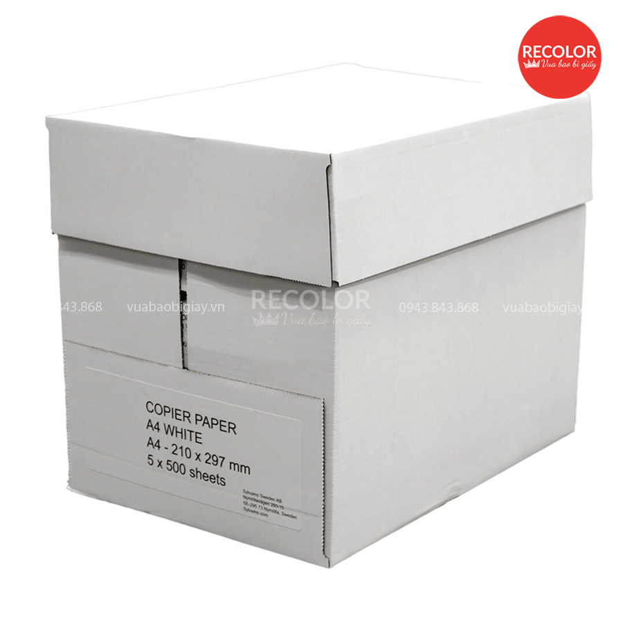 Thùng carton đựng giấy A4 - TCP111 5 Lưu ý khi đặt sản xuất thùng carton đựng giấy A4 theo yêu cầu