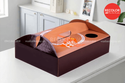 Hộp carton đựng vịt quay, gà quay sản xuất và in ấn theo yêu cầu