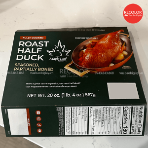 Đặc điểm của hộp carton đựng vịt quay