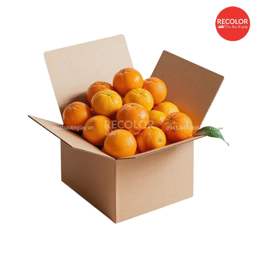 Thùng carton đựng cam - TCP110 3 Thùng carton nắp chồm
