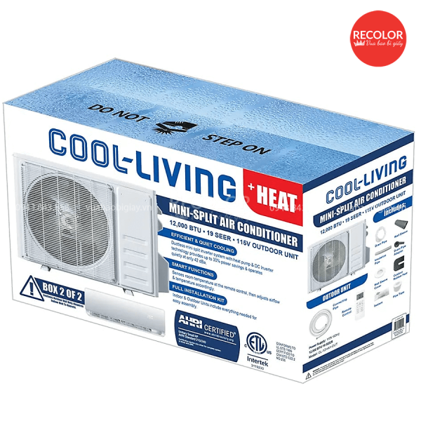 Một số mẫu thùng carton đựng máy lạnh thực tế