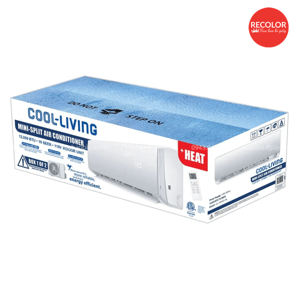 Một số mẫu thùng carton đựng máy lạnh thực tế