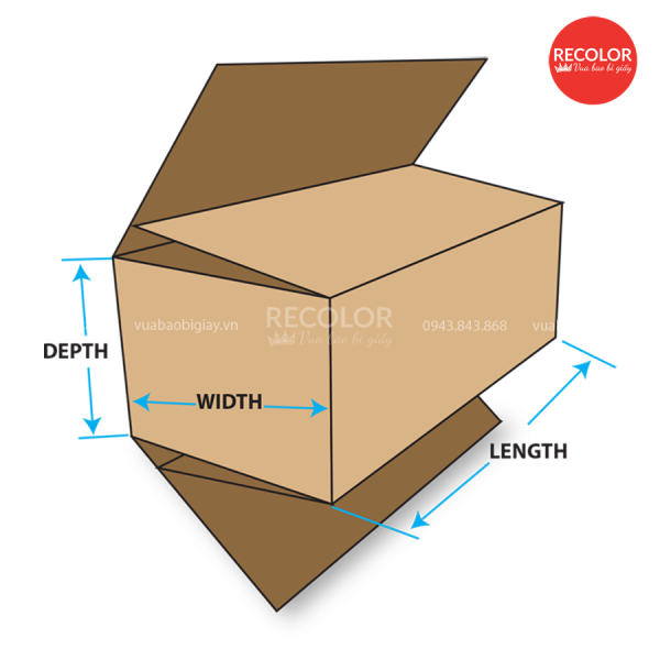 Cấu tạo và đặc điểm của thùng carton nắp chồm