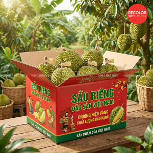 Công nghệ in thùng carton đựng sầu riêng