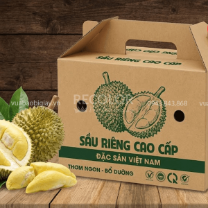 Thùng carton đựng sầu riêng sản xuất in ấn theo yêu cầu