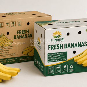 Công nghệ in ấn trên thùng carton đựng chuối