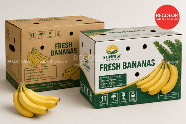 Thùng carton đựng chuối xuất khẩu chất lượng cao theo yêu cầu 6 Công nghệ in ấn trên thùng carton đựng chuối