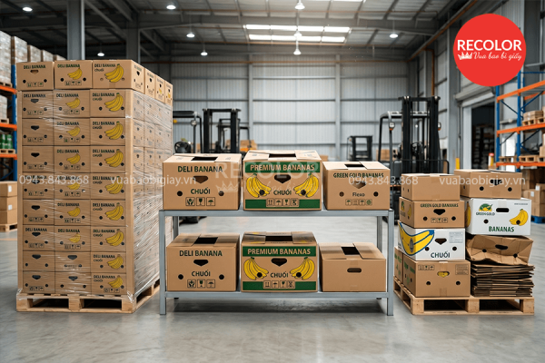 Thùng carton đựng chuối xuất khẩu chất lượng cao theo yêu cầu 8 Các yếu tố ảnh hưởng tới giá của thùng carton đựng chuối xuất khẩu