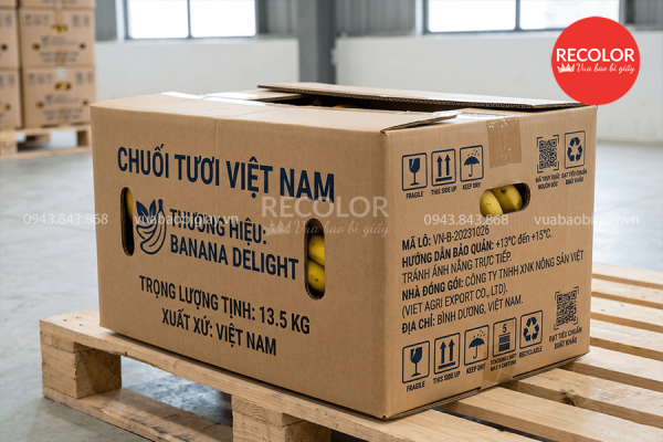 Thùng carton đựng chuối xuất khẩu chất lượng cao theo yêu cầu 10 Lưu ý khi đặt mua thùng carton đựng chuối