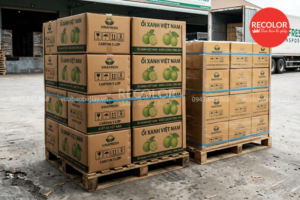 Yếu tố quyết định đến giá của thùng carton đựng ổi