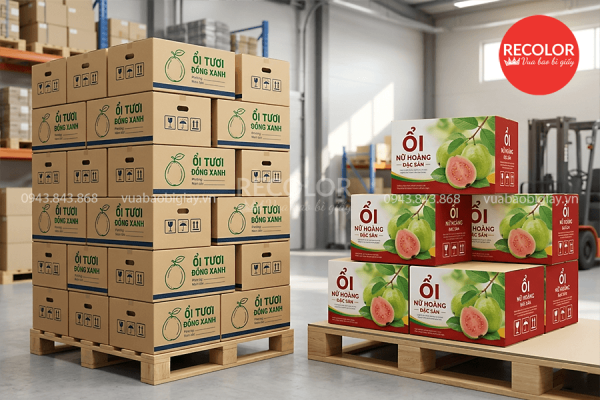 Yếu tố quyết định đến giá của thùng carton đựng ổi