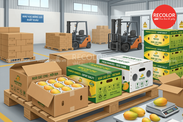 Cần lưu ý gì khi tìm mua thùng carton đựng xoài?