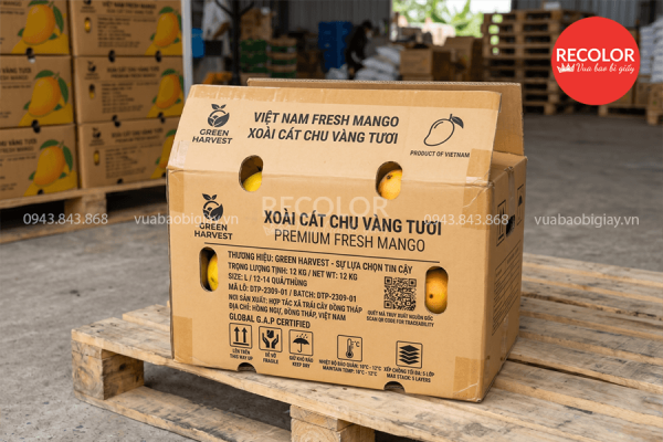 Cần lưu ý gì khi tìm mua thùng carton đựng xoài?
