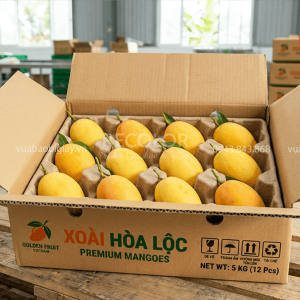 Thùng carton đựng xoài có khay
