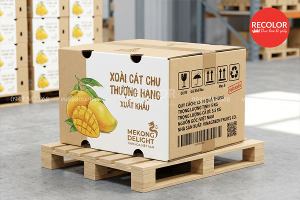 Những yếu tố ảnh hưởng tới giá thùng carton đựng xoài xuất khẩu