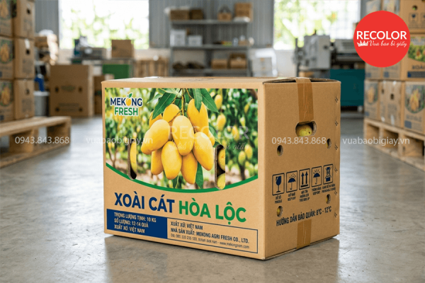Những yếu tố ảnh hưởng tới giá thùng carton đựng xoài xuất khẩu