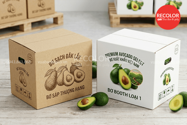 Thùng carton đựng bơ in ấn và sản xuất theo yêu cầu 5 Chất liệu giấy của thùng carton đựng bơ