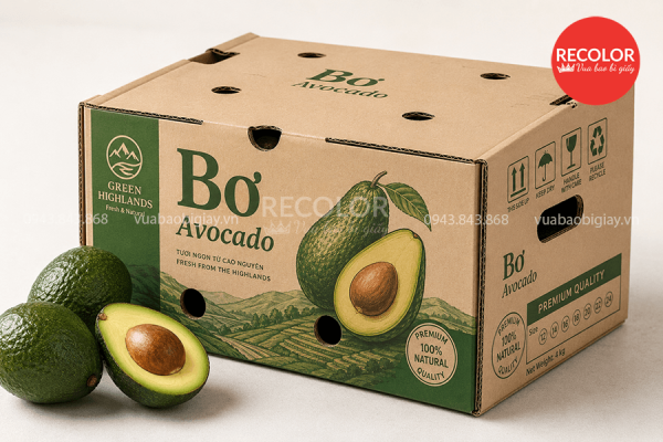 Thùng carton đựng bơ in ấn và sản xuất theo yêu cầu