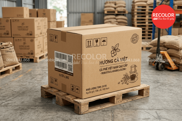 Nhu cầu sử dụng thùng carton đựng cà phê hiện nay