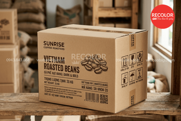 Yếu tố ảnh hưởng tới giá thùng carton đựng cà phê xuất khẩu