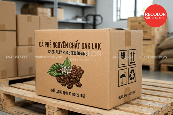 Những lưu ý cần biết khi mua thùng carton đựng cà phê xuất khẩu