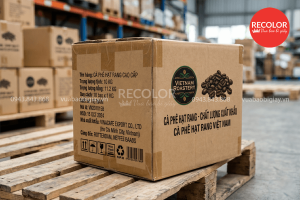 Nhu cầu thùng carton đựng cà phê xuất khẩu