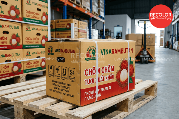Lợi ích khi sử dụng thùng carton đựng chôm chôm xuất khẩu