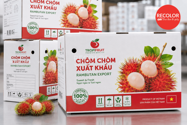 Lưu ý khi chọn mua thùng carton đựng chôm chôm