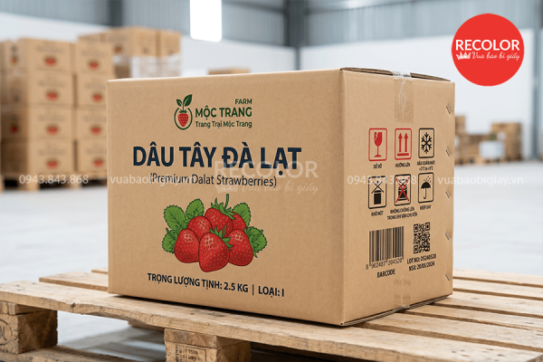 Thùng carton đựng dâu tây sản xuất theo yêu cầu 13 Quy trình sản xuất thùng carton đựng dâu tây theo yêu cầu